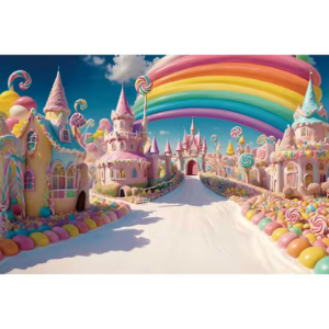 Candyland Rainbow Candy Backdrop